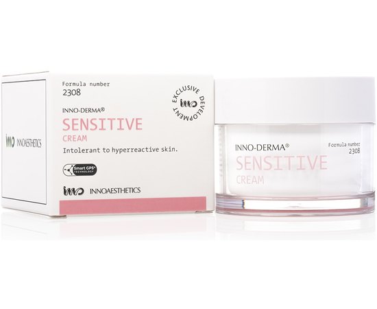 Увлажняющий крем для чувствительной и гиперактивной кожи Innoaesthetics Sensitive Cream, 50ml, изображение 2