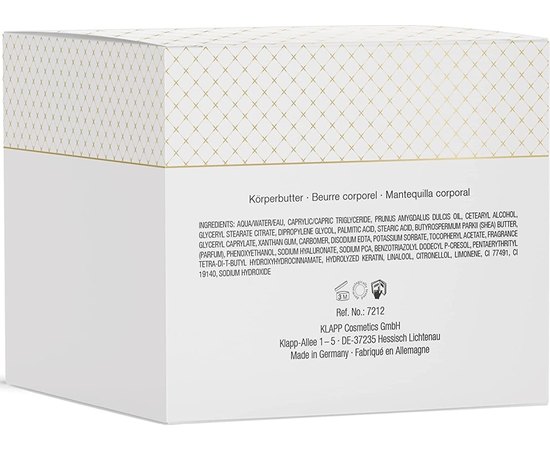 Крем-баттер для тела Кашемир Klapp Body Butter Cashmere, 200 ml, изображение 3