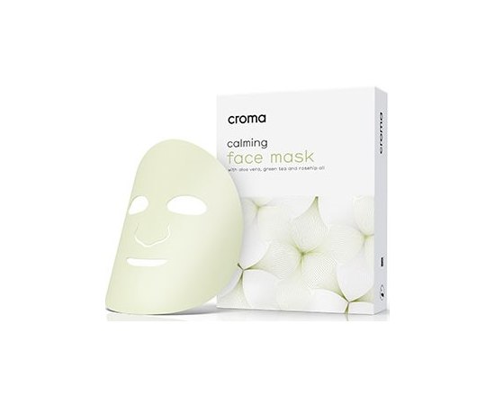 Маска для лица с экстрактом зеленого чая Croma Face Mask Green Tea, 25 ml, изображение 2