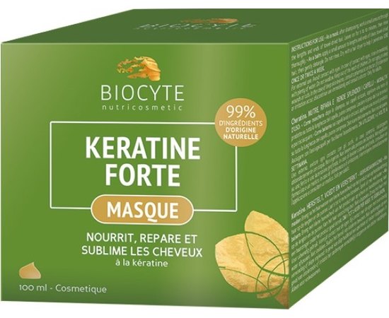 Маска для волос Кератин Форте Biocyte Keratine Forte Mask, 100ml, изображение 2