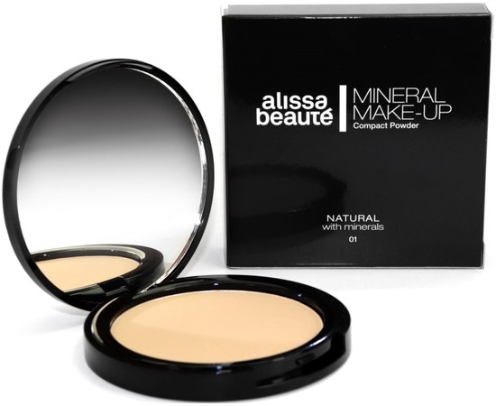 Мінеральна компактна пудра для обличчя Alissa Beaute Colors Mineral Powder, 9g, фото 