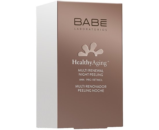 Мультивідновлюючий нічний пілінг з AHA кислотами та ретинолом Babe Laboratorios Healthy Aging Multi Renewal Night Peeling, фото _ab__is.image_number.default