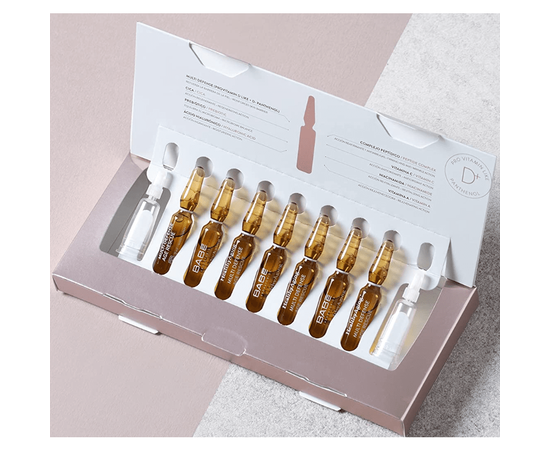 Мультизащитные ампулы с интенсивным омолаживающим эффектом Babe Laboratorios Healthy Aging Multi Defense Age Rescue Ampoules, 7х2 ml, изображение 3