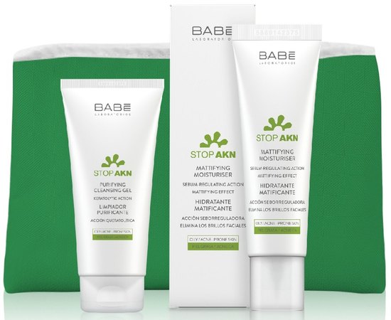 Набір щоденного догляду за проблемною та жирною шкірою Babe Laboratorios Stop AKN, фото _ab__is.image_number.default