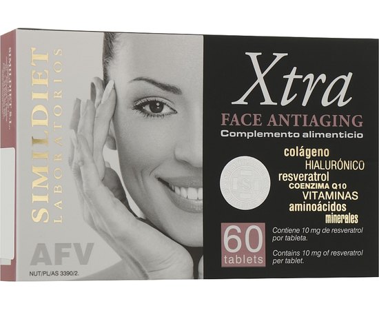 Нутрицевтик антивозрастной Simildiet Xtra Face Antiaging, 60 tab