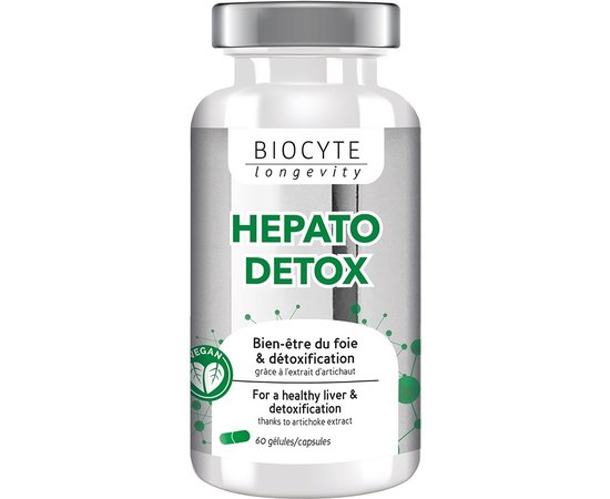 Харчова добавка для печінки Biocyte Hepato Detox, 60gel, фото 