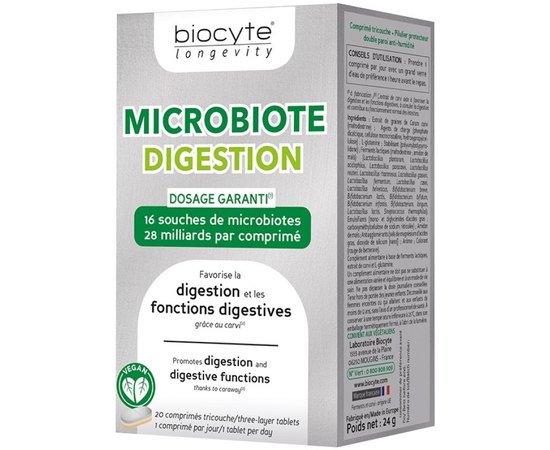Харчова добавка до травлення Biocyte Microbiote Digestion, 20caps, фото _ab__is.image_number.default