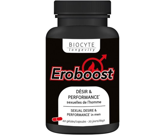 Харчова добавка для підвищення сексуальної активності у чоловіків Biocyte Eroboost, 60gel, фото 
