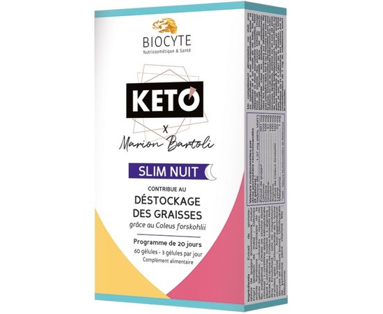 Харчова добавка для зниження ваги Biocyte Keto Slim Nuit, 60caps, фото 