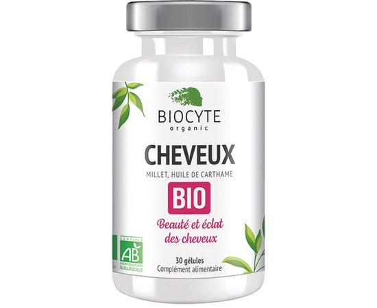 Харчова добавка для волосся Biocyte Cheveux Bio, 30gel, фото 