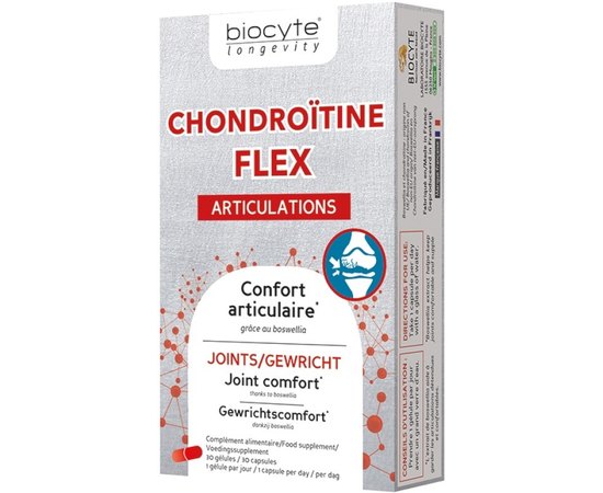 Харчова добавка Хондрітін Флекс Biocyte Chondroitine Flex, 30gel, фото 