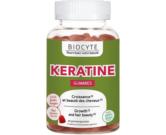 Харчова добавка Кератин Biocyte Keratine Gummies, 60gummies, фото 