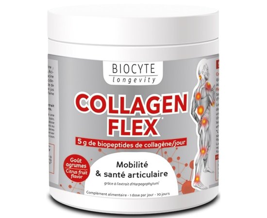 Добавка харчова Колаген Флекс Biocyte Collagen Flex, 30*8g, фото 