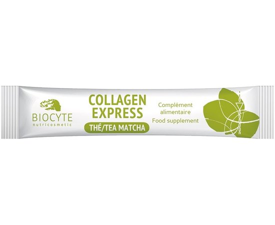 Пищевая добавка Коллаген и чай матча Biocyte Collagen Matcha Tea Anti-Aging, 10Sticks, изображение 2