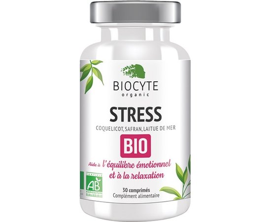 Харчова добавка комплекс від стресу Biocyte Stress Bio, 30tab, фото 