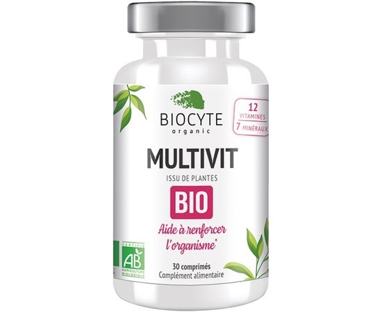 Харчова добавка Мультивіт-Біо Biocyte Multivit Bio, 30tab, фото 