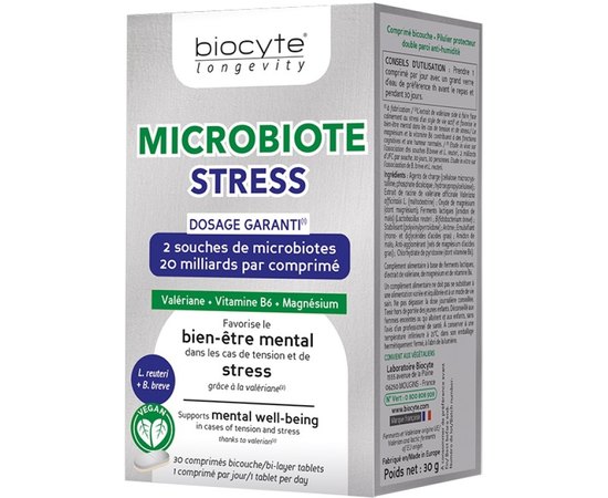Пищевая добавка от стресса Biocyte Microbiote Stress, 30caps, изображение 2