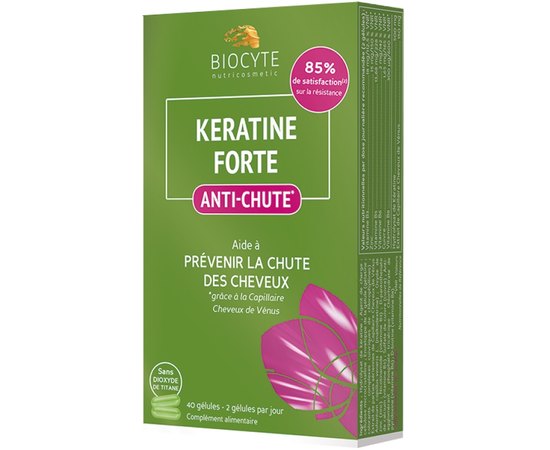 Пищевая добавка против выпадения волос Biocyte Keratine Forte Anti-Chute, 40gel