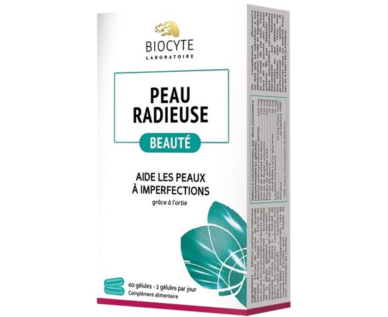 Харчова добавка Зменшення недоліків на шкірі  Biocyte Peau Radieuse, 60caps, фото _ab__is.image_number.default