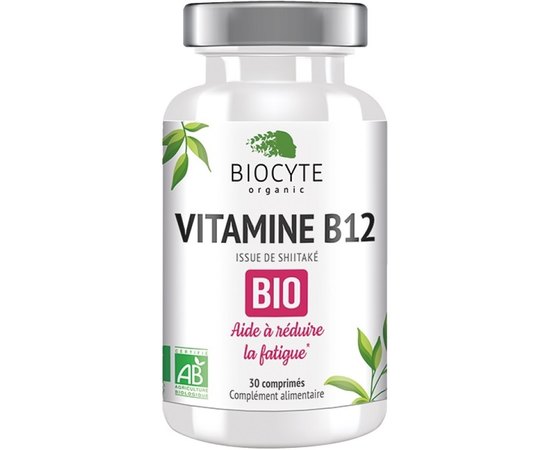 Добавка харчова Вітамін B12 Biocyte Vitamine B12 Bio, 30tab, фото 