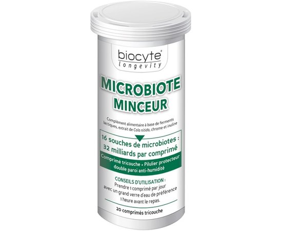 Пробиотики для похудения Biocyte Microbiote Minceur, 20caps