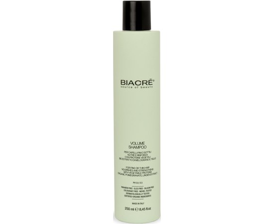 Протеїновий шампунь для надання об'єму тонкому та ослабленому волоссю Biacre Volume Shampoo, фото 