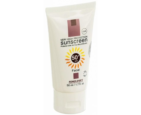 Сонцезахисний крем Simildiet Sunscreen SPF50, 50 ml, фото 