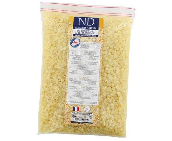 Воск пленочный в гранулах Norma de Durville Natural Peel-Off Bag, 1000 g, изображение 2