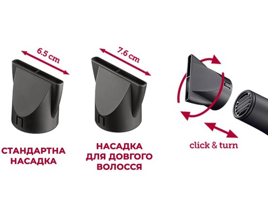 Фен для волос Moser Ventus PRO 4352-0050, 2200W, изображение 4