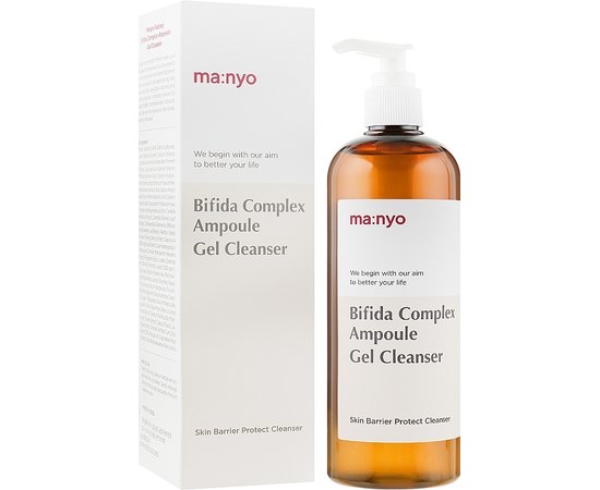 Гель для вмивання з біфідо та лактобактеріями Manyo Bifida Complex Ampoule Gel Cleanser, 400 ml, фото _ab__is.image_number.default