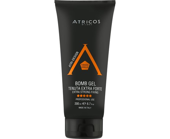 Гель для волос экстрасильной фиксации Atricos Bomb Gel, 200 ml