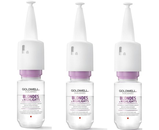 Интенсивная сыворотка для осветленных и мелированных волос Goldwell Dualsenses Blondes Highlights Intensive Conditioning Serum, 12*18 ml, изображение 2