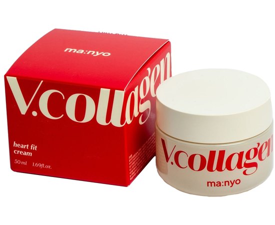 Крем антивіковий з колагеном Manyo V.collagen Heart Fit Cream, 50 ml, фото 
