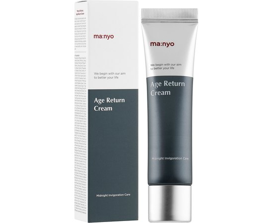 Крем ночной антивозрастной с фильтратом гриба Чага Manyo Age Return Cream, 30 ml, изображение 2