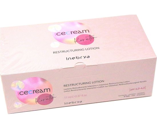 Inebrya Keratin Restructuring Lotion Лосьон для волосся з кератином 12x11 мл, фото 