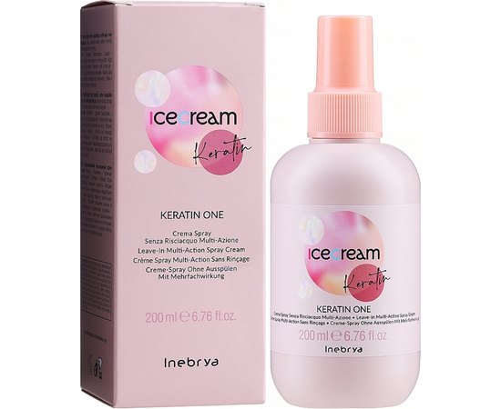 Многофункциональный спрей с кератином 15 в 1 Inebrya Keratin One Multi-Action, 200 ml, изображение 2