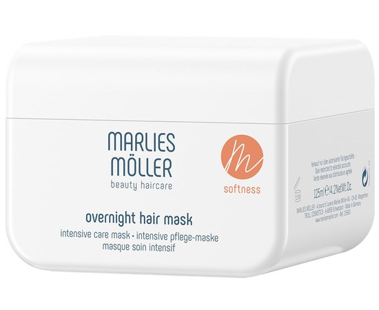 Ночная маска интенсивная для гладкости волос Marlies Moller Softness Overnight Hair Mask