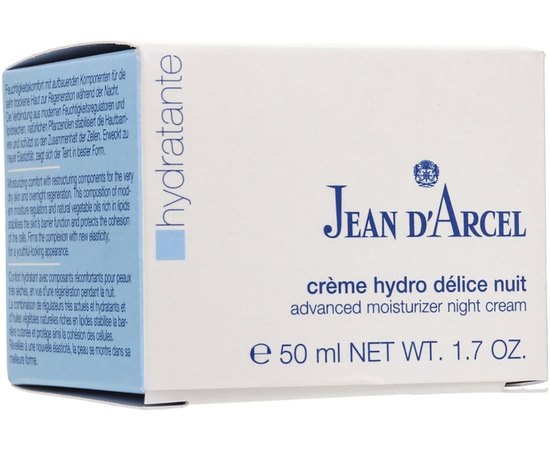 Ночной крем интенсивное увлажнение Jean d'Arcel Creme Hydro Delice Nuit, 50 ml