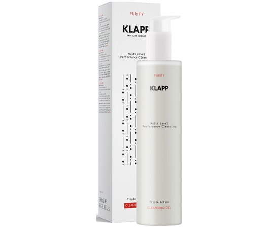 Очищающий гель Тройное действие Klapp Triple Action Cleansing Gel, 200 ml, изображение 2