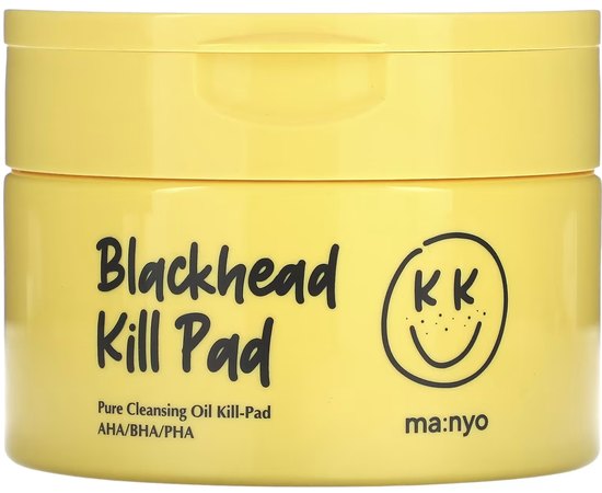 Педы гидрофильные для очищения кожи с AHA BHA PHA кислотами Manyo Blackhead Kill Pad, 50 шт, изображение 2