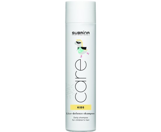 Профессиональный профилактический шампунь против вшей для детей Subrina Care Kids Lice-protect Shampoo, 250 ml
