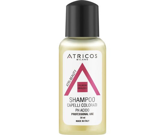 Шампунь для фарбованого волосся з колагеном Atricos Hydrolysed Collagen Acidic pH Colored Hair Shampoo, фото 