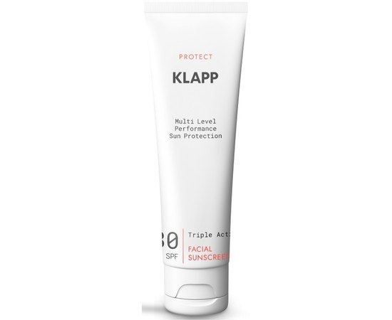 Солнцезащитный крем для лица Klapp Triple Action Facial Sunscreen SPF 30, 50 ml