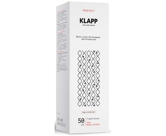 Сонцезахисний лосьйон для тіла Klapp Triple Action Sun Body Lotion SPF 50, 200 ml, фото _ab__is.image_number.default