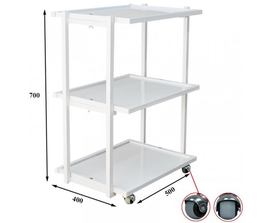 Ukrestet Візок косметологічний металева Профі, фото _ab__is.image_number.default