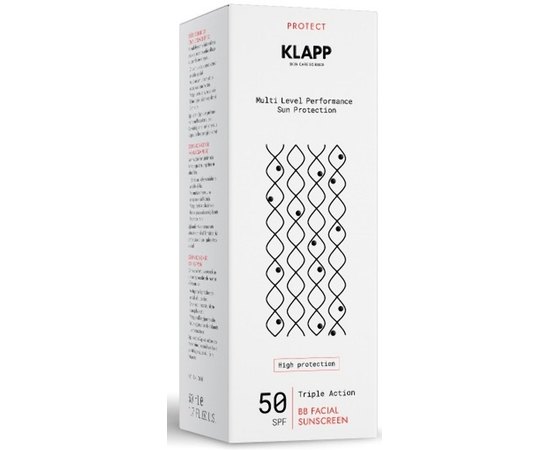 Тональный солнцезащитный крем Klapp Triple Action ВB Facial Sunscreen SPF 50, 50 ml, изображение 2