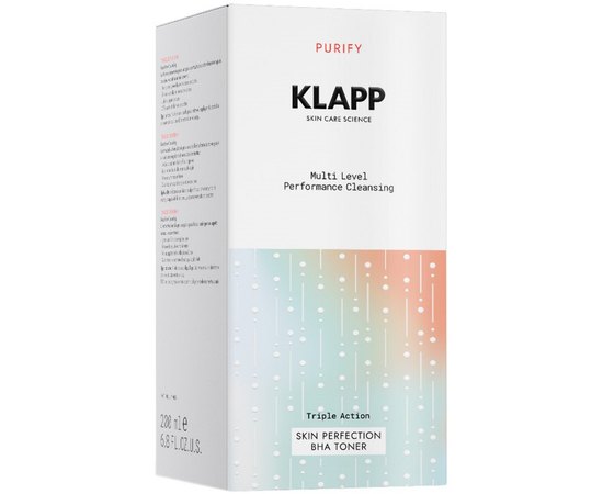 Тонер Бетагідроксі Klapp Triple Action Skin Perfection BНА Toner, 200 ml, фото _ab__is.image_number.default