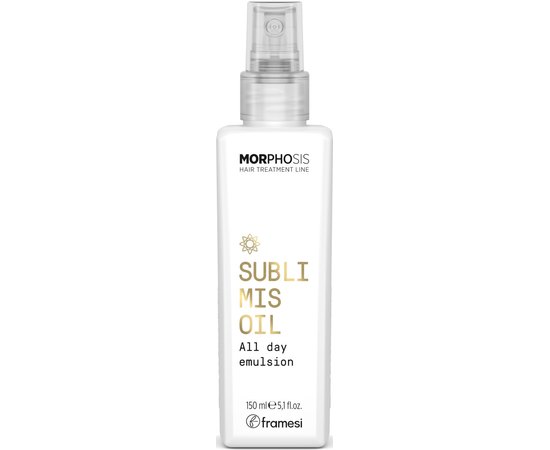 Увлажняющая эмульсия для волос Framesi Morphosis Sublimis Oil All Day Emulsion, 150 ml, фото 