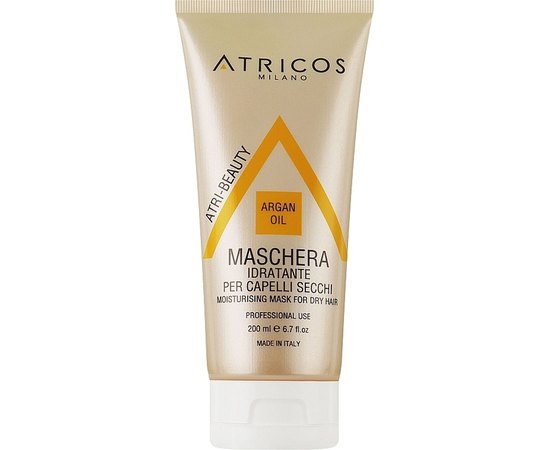 Увлажняющая маска для сухих волос с аргановым маслом Atricos Argan Oil Moisturising Mask
