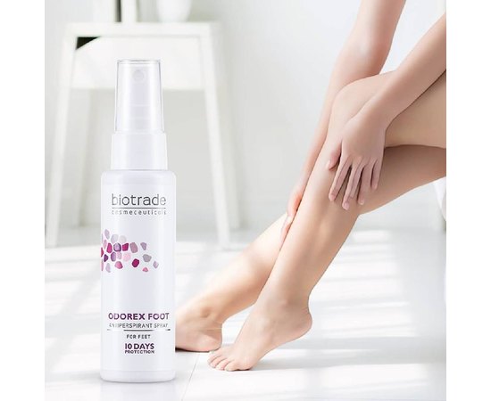 Антиперспирант-спрей для ног с усиленным длительным действием Biotrade Odorex Foot Antiperspirant Spray, 40 ml, изображение 3